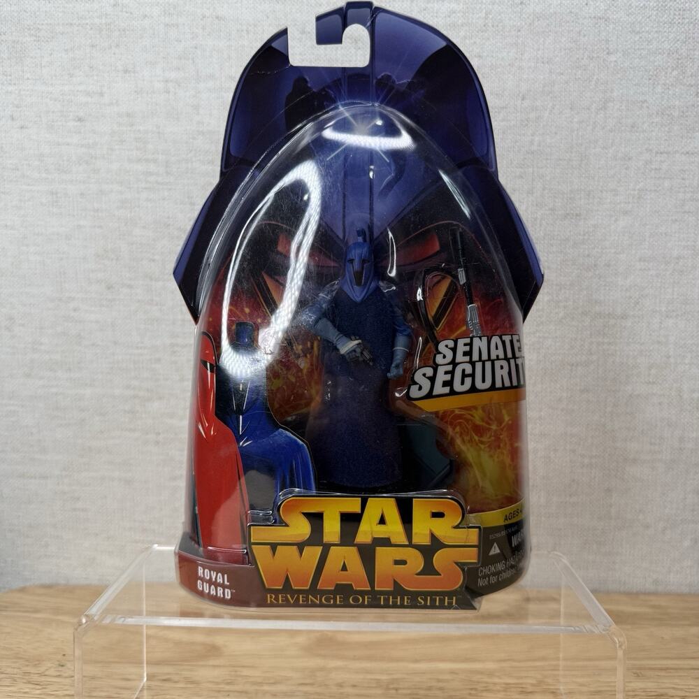 STAR WARS REVENGE OF THE SITH #23 ROYAL GUARD (BLUE) 3.75" FIGURE FAST SHIPPING
